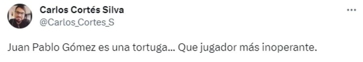 Los comentarios de los hinchas de la U contra Juan Pablo Gómez.