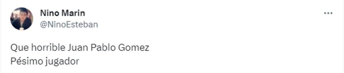 Los comentarios de los hinchas de la U contra Juan Pablo Gómez.