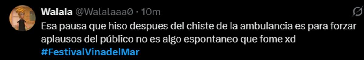 El humorista no convenció a algunos internautas.