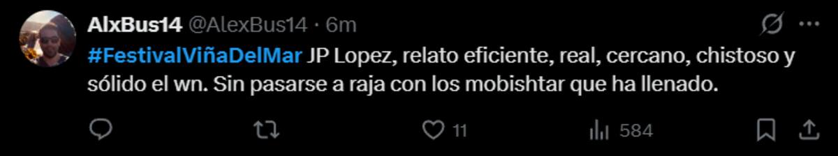 El humorista no convenció a algunos internautas.