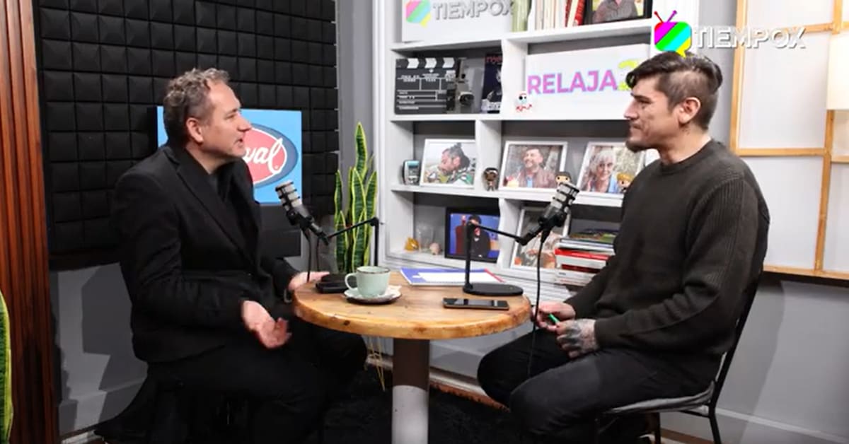 En Relaja2 de TiempoX, entrevistado por Mauricio Neira. Foto: Reproducción.