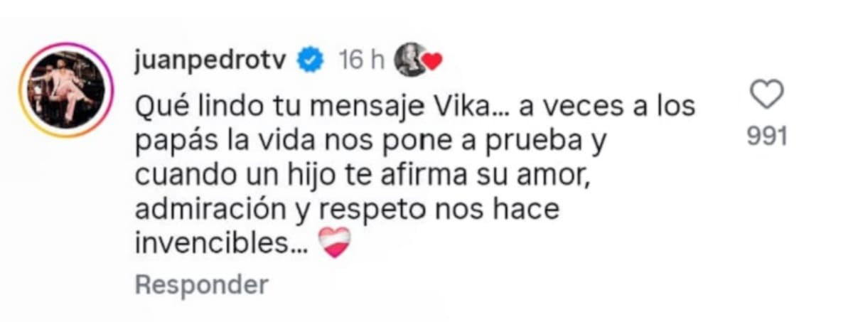 El chico reality expresó su apoyo a la hija de Ballero.