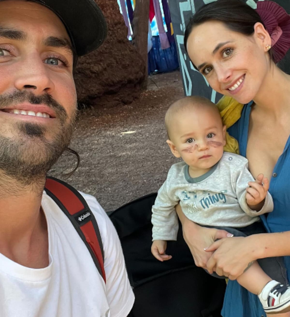 Foto del recuerdo de Juanita Ringeling, Matías Assler y Aurelio. Créditos: Instagram.