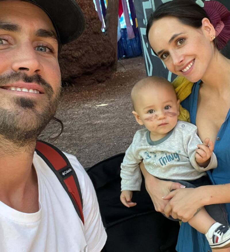 Foto del recuerdo de Juanita Ringeling, Matías Assler y Aurelio. Créditos: Instagram.