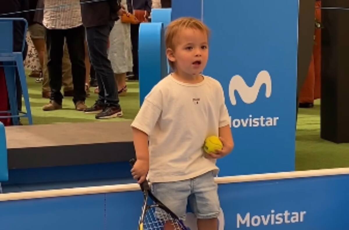 VIDEO | ¡Hay recambio! Juanito Jarry la rompe jugando tenis en el Chile Open