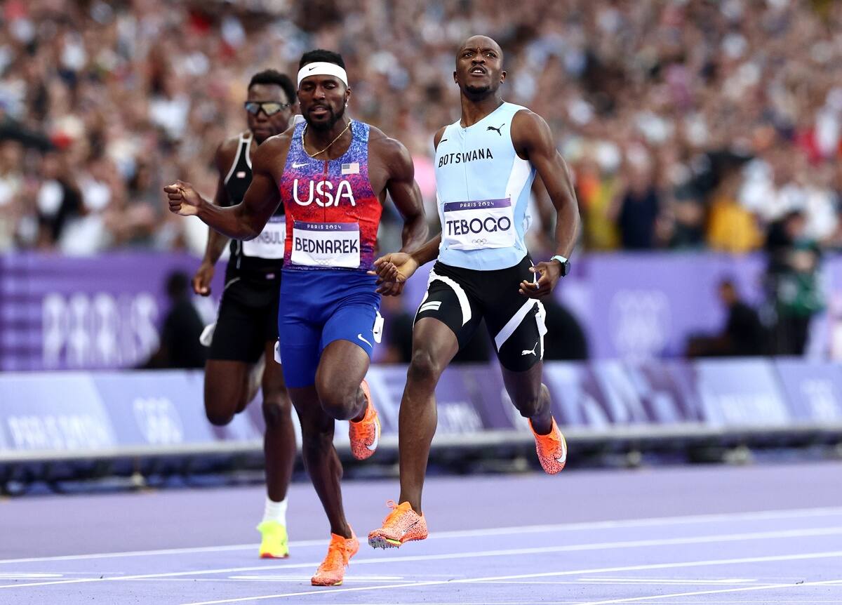 Letsile Tebogo ganó los 200 metros planos en París 2024. EFE