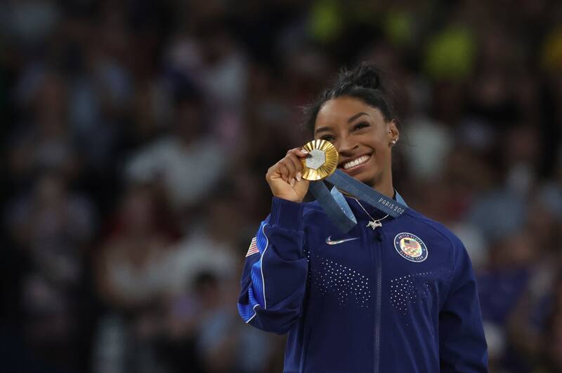Simone Biles en París 2024. EFE