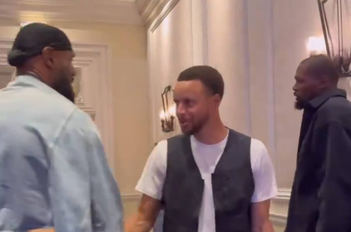 VIDEO | “Ya era tiempo”: LeBron James se reunió con Steph Curry y Kevin Durant para formar el nuevo Dream Team