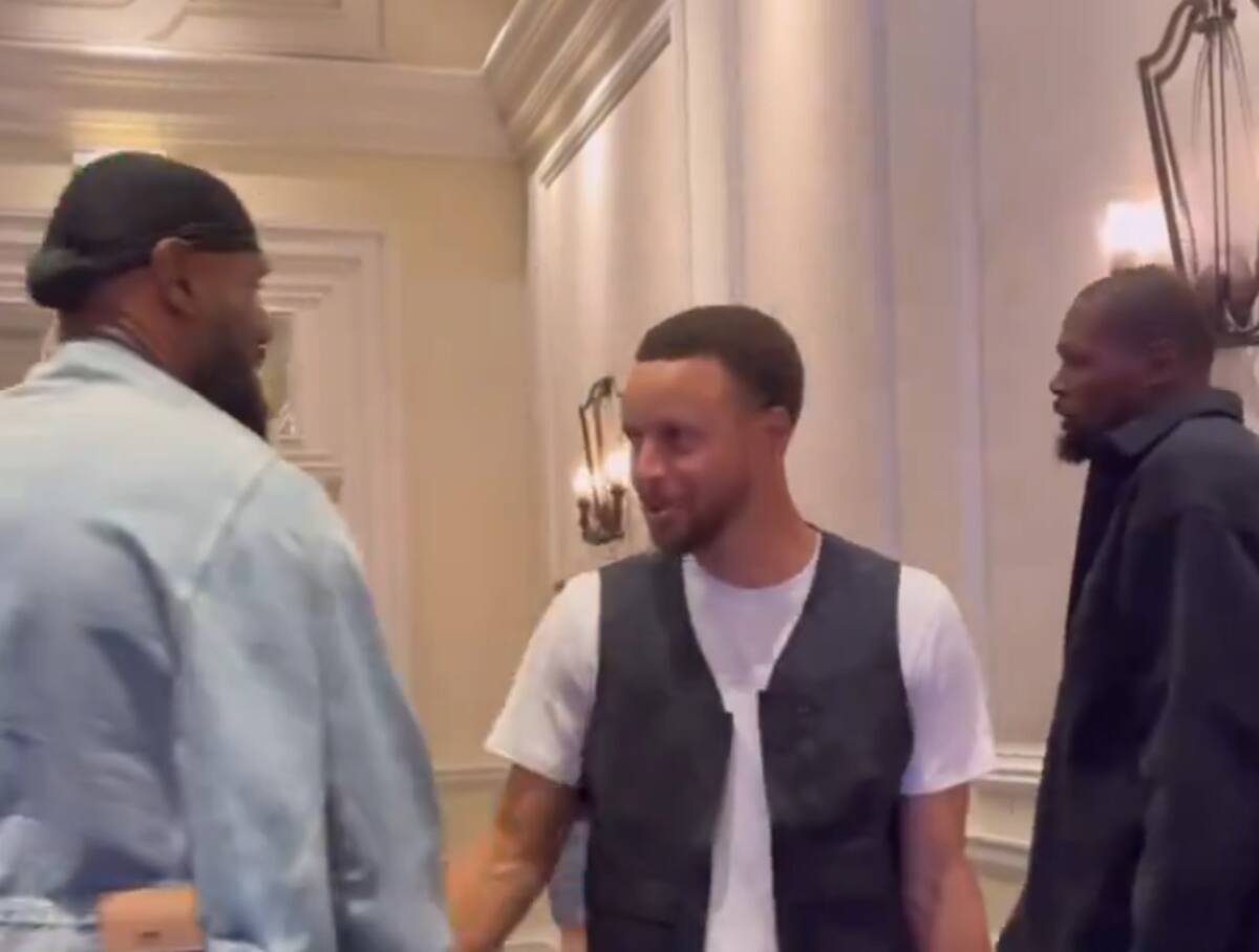 LeBron James, Stephen Curry y Kevin Durant juntos en el Dream Team de Estados Unidos
