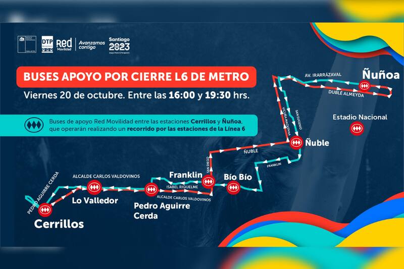 Esta es la ruta de los buses de apoyo para la inauguración de los Juegos Panamericanos.