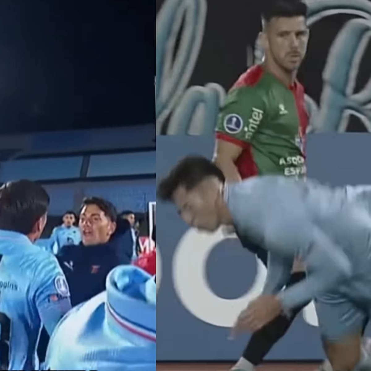 VIDEO | “Te hiciste el canchero”: jugadores uruguayos encararon a los O’Higgins tras caliente duelo en Sudamericana