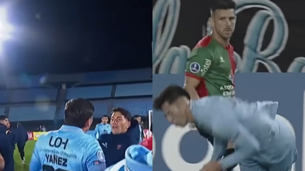 VIDEO | “Te hiciste el canchero”: jugadores uruguayos encararon a los O’Higgins tras caliente duelo en Sudamericana