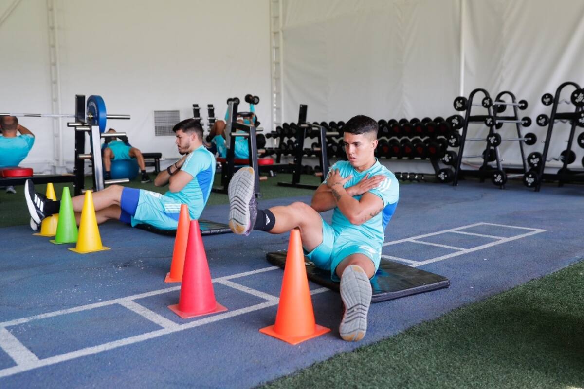 en la pretemporada de la U. Foto: @udechile