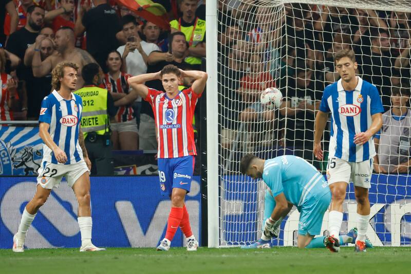 no brilla en el Atletico de Madrid. Foto: EFE