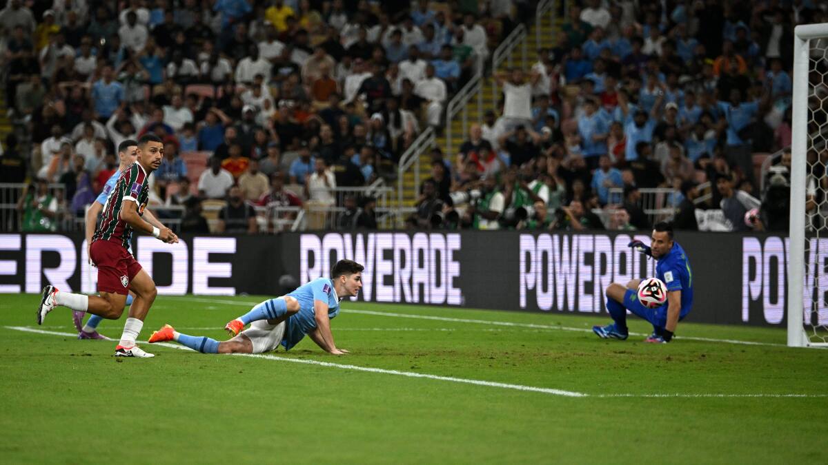 marcó de pecho el primer gol de la final del Mundial de Clubes.