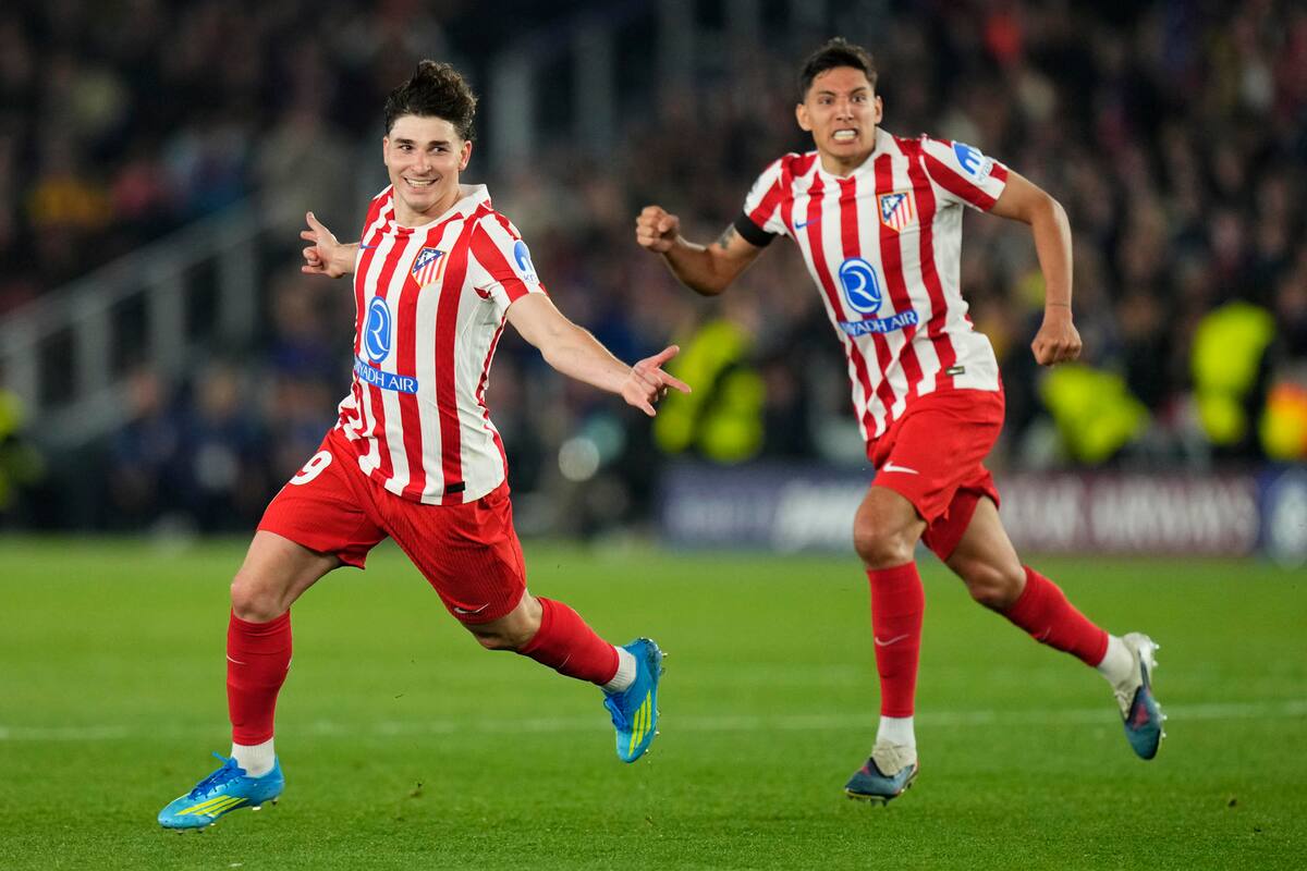 Marcó el primero para Atlético Madrid ante Barcelona. EFE