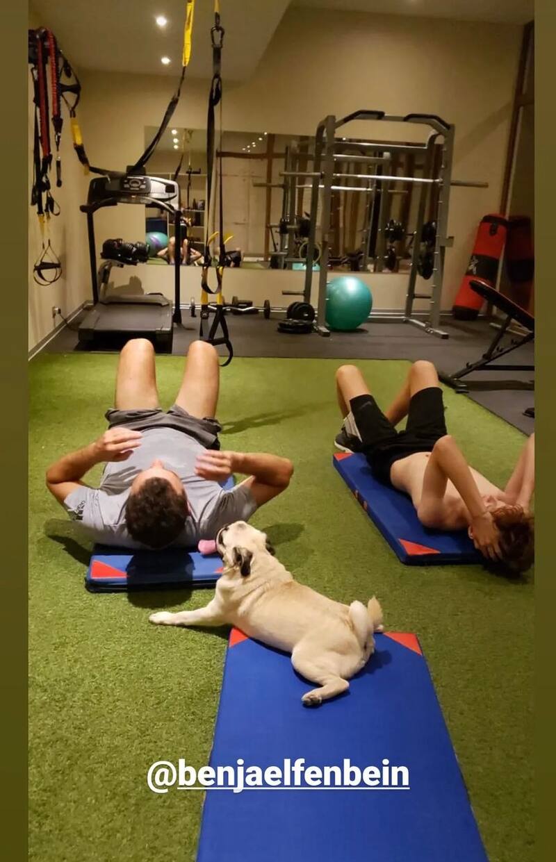 El dúo haciendo deporte / Instagram