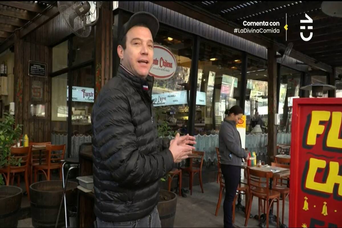 Julián Elfenbein en la "Fuente chilena"