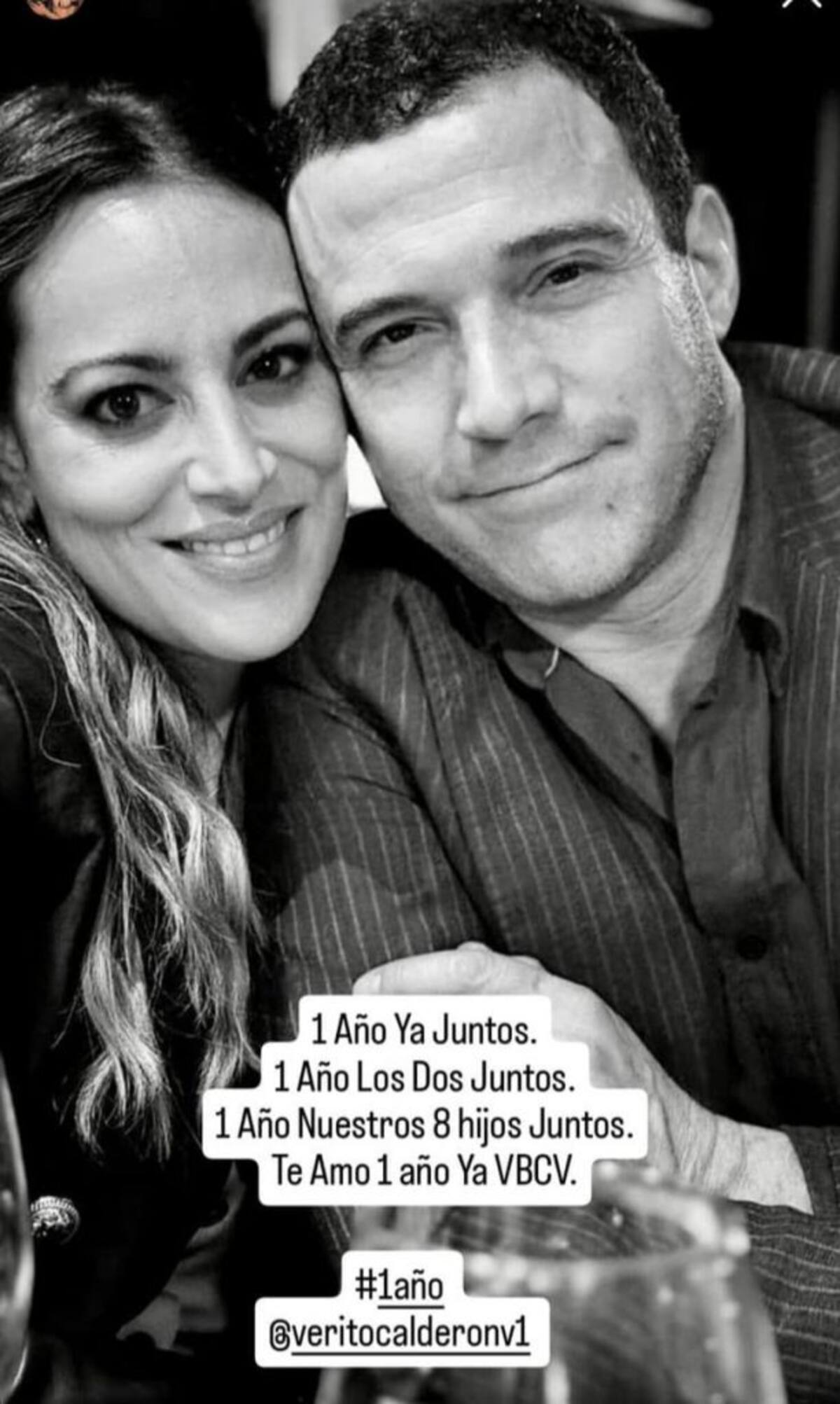Comparte a través de su cuenta de Instagram una foto celebrando su primer año de relación con Verónica Calderón.