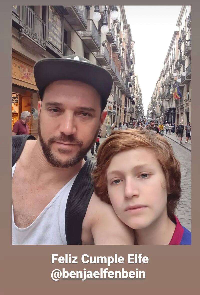 El animador junto a su hijo / Instagram