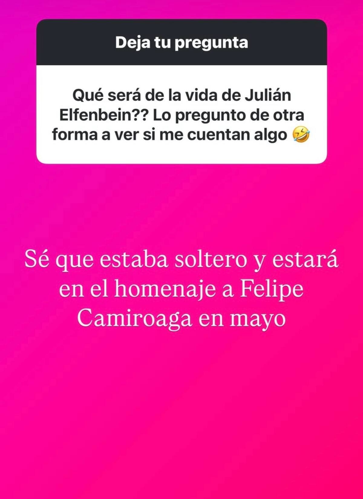 Cecilia Gutiérrez reveló que el animador está soltero.