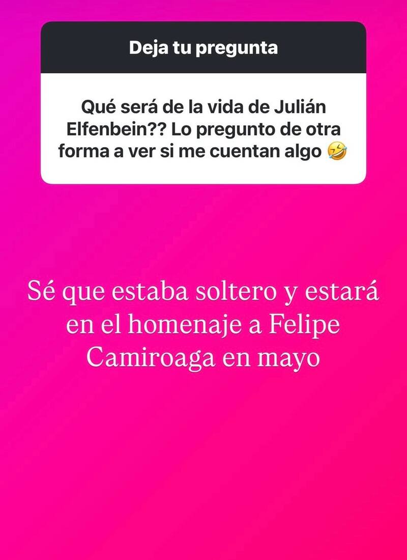 Cecilia Gutiérrez reveló que el animador está soltero.