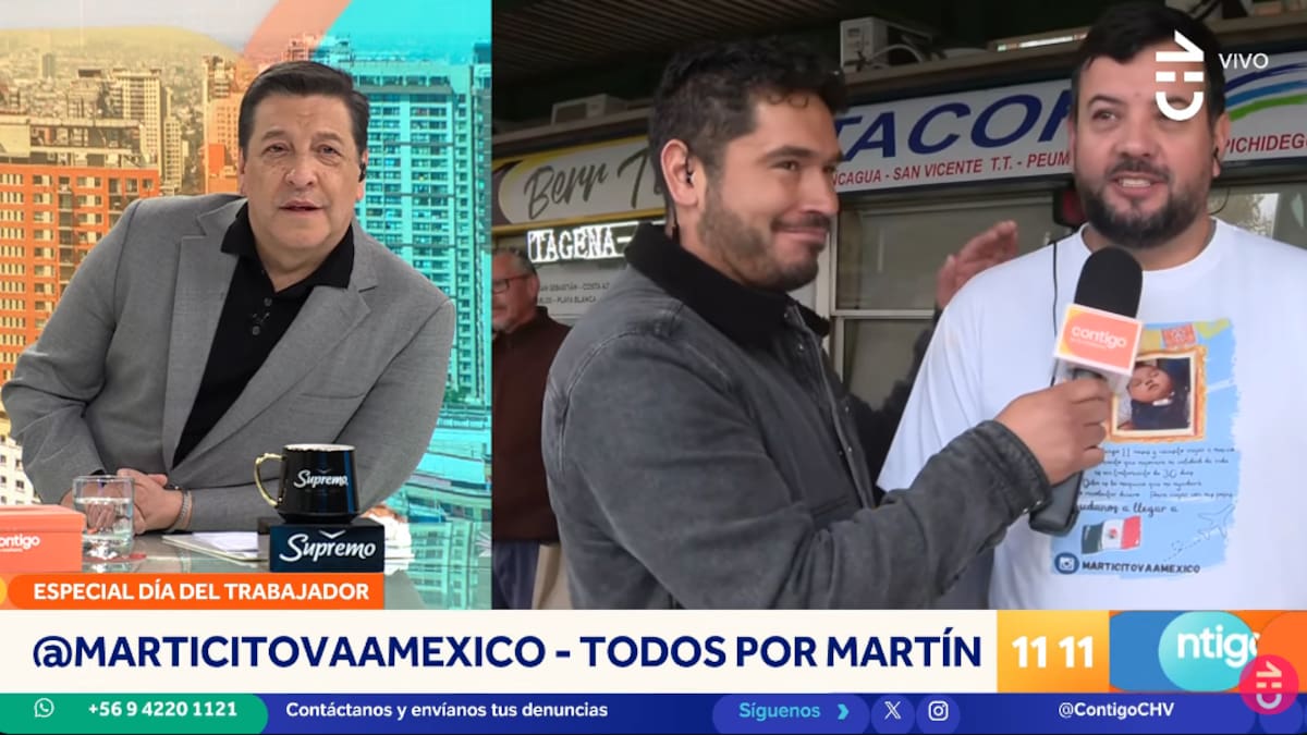 El animador no aguantó la emoción ante la historia del pequeño Martín.