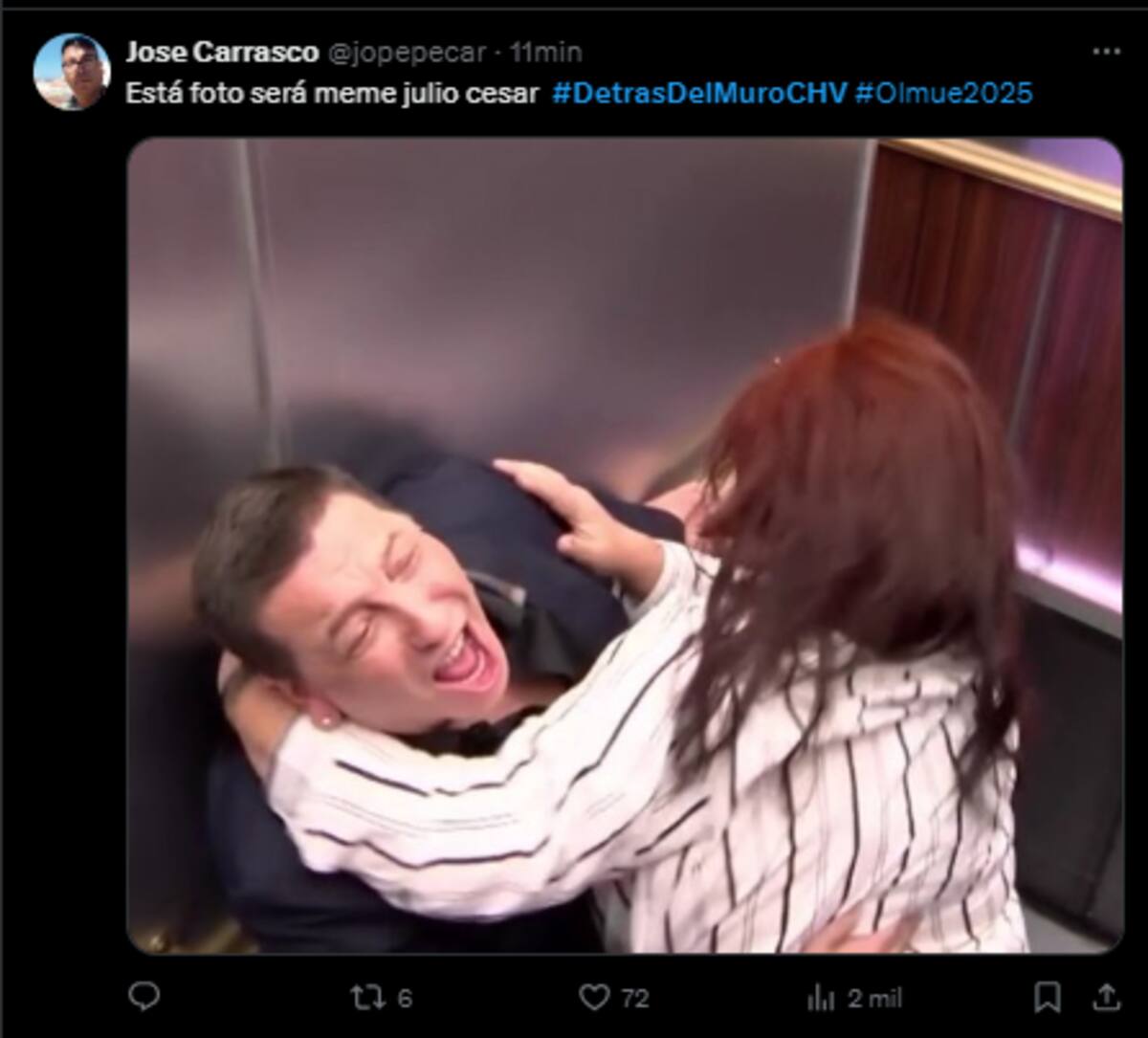 El conductor del matinal de Chilevisión, se volvió viral por su partipación.