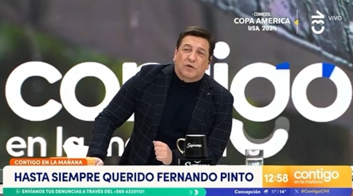 Julio César Rodríguez despidió a su compañero de canal. Créditos: Pantallazo CHV