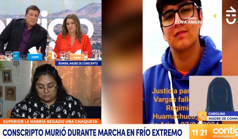 Julio César Rodríguez se quiebra ante fallecimiento de joven conscripto.