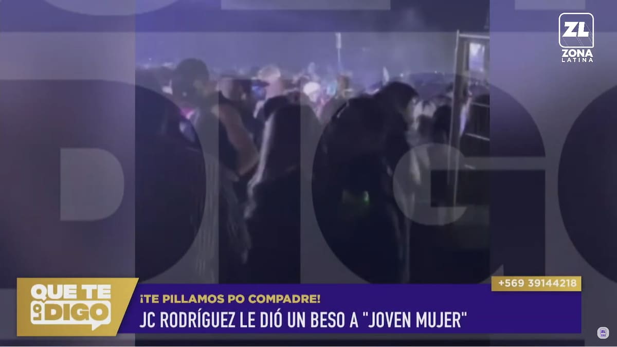 Julio César Rodríguez con una misteriosa mujer