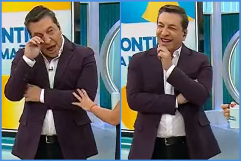Julio César Rodríguez estalló en risa en el matinal de CHV.