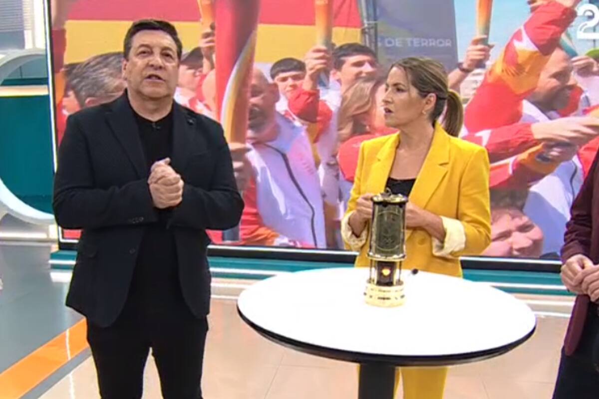 Julio César Rodríguez y Monserrat Álvarez en "Contigo en la Mañana".