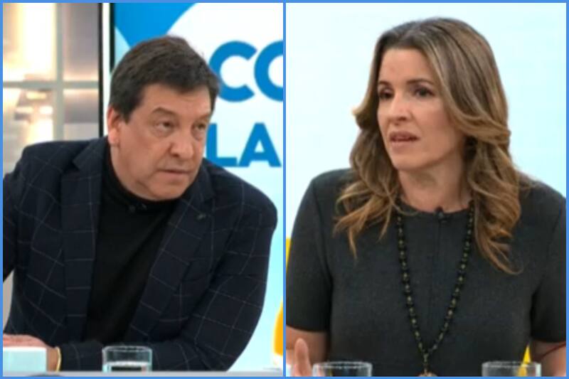 Video: Julio César Rodríguez y Monserrat Álvarez pelean en e matinal de CHV