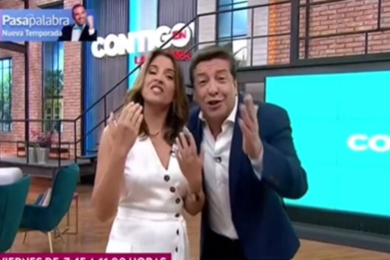 Julio César Rodríguez y Monserrat Álvarez en el primer día del matinal/2019