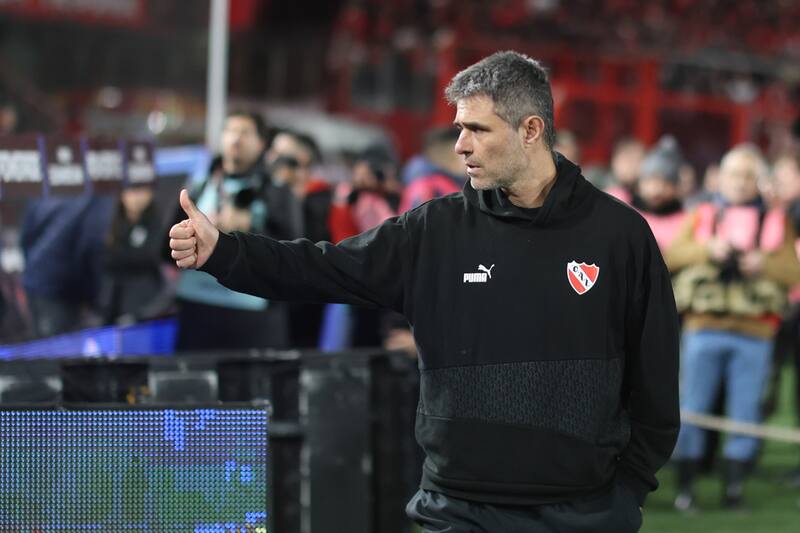 , entrenador de Independiente. Agencia Aton