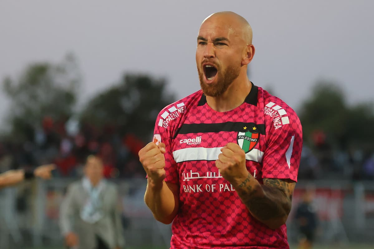 El delantero en su paso por Palestino. Foto: Agencia Aton.