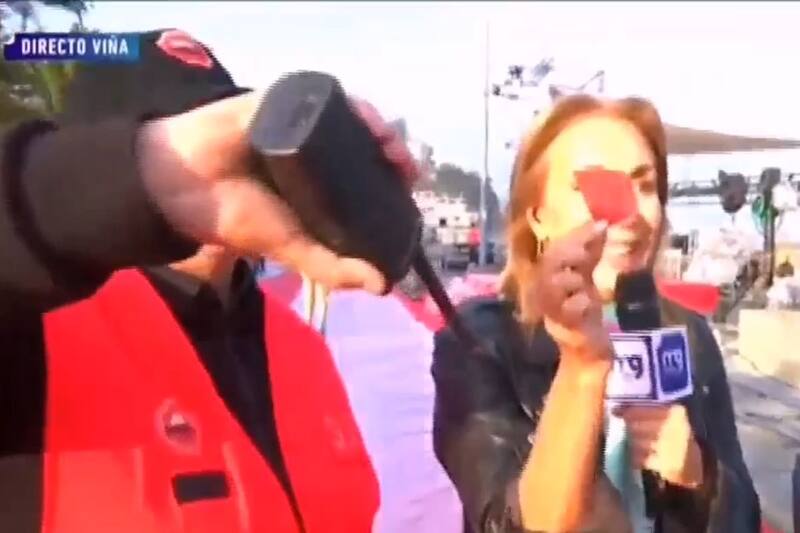 Karen Doggenweiler pisó la alfombra roja de la gala y fue echada en vivo por la seguridad del lugar