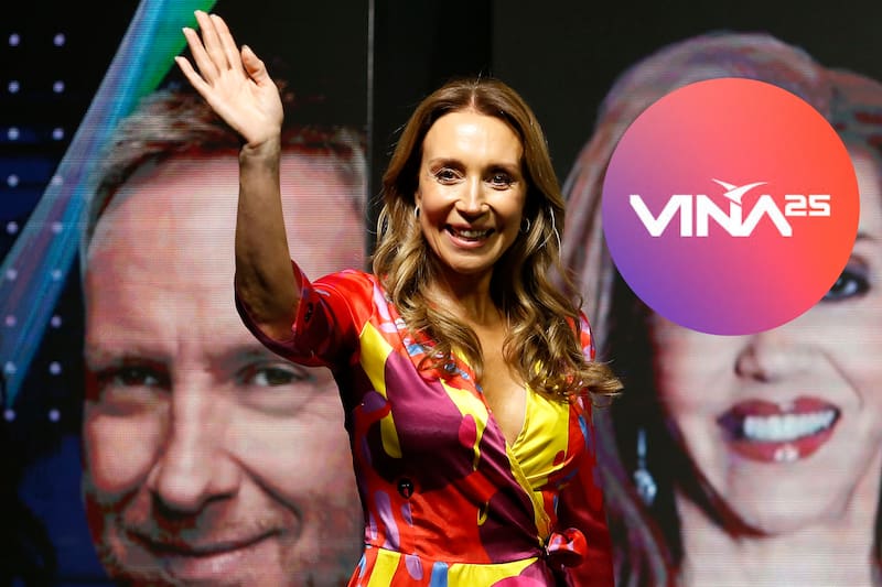espera a su compañero para la Quinta Vergara