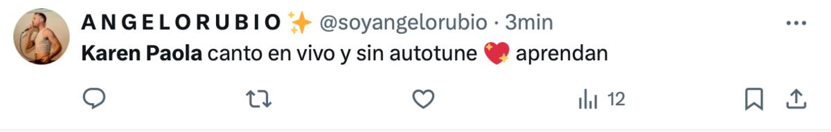 Usuarios destacaron el poco uso de autotune en su show.