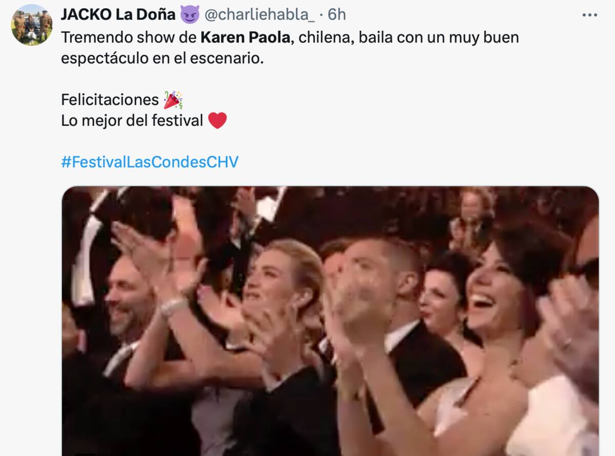 Usuarios alabaron el show de la artista.