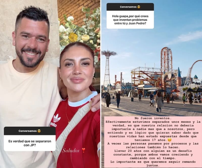 confirmó que estuvo separada. Créditos: Instagram