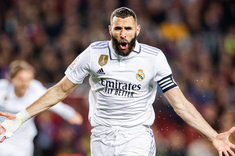 Karim Benzema fue la figura del Real Madrid ante el Barcelona.