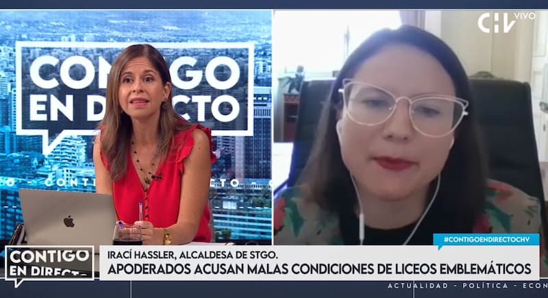 Protagonizaron un tenso cruce. Créditos: CHV.