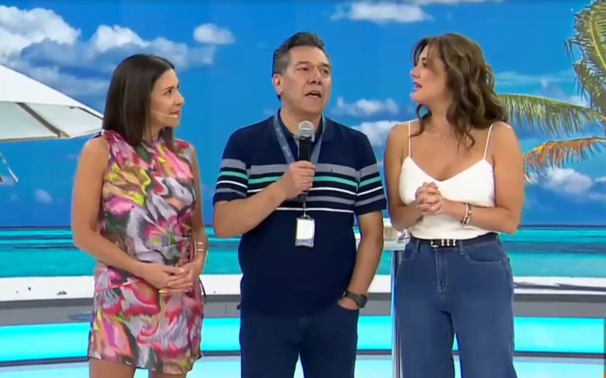 Las animadoras despidieron a iluminador que trabajó casi 40 años en el canal.