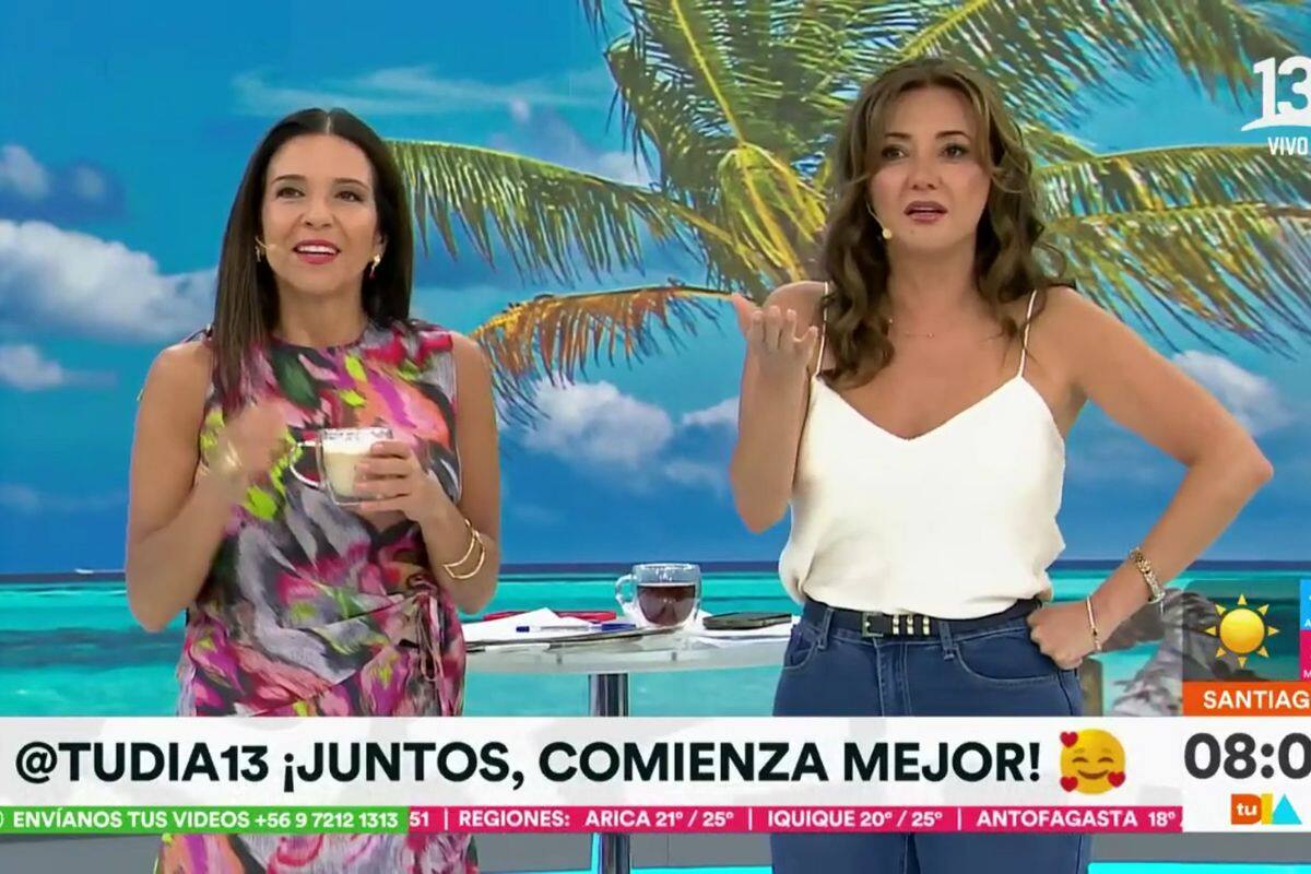 Las animadoras despidieron a compañero del matinal.