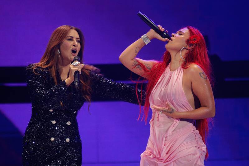 Las artistas entonaron "El hombre que yo amo".
Foto: Diedo Martin / AGENCIAUNO