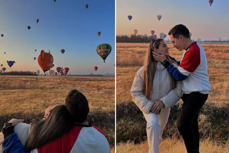 Karol Lucero y Fran Virgilio en su viaje de recién casados. Créditos: Instagram