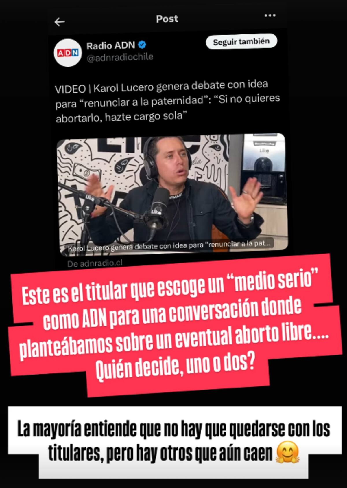 El comunicador está en el foco mediático de nuevo, esta vez por sus cuestionables opiniones.