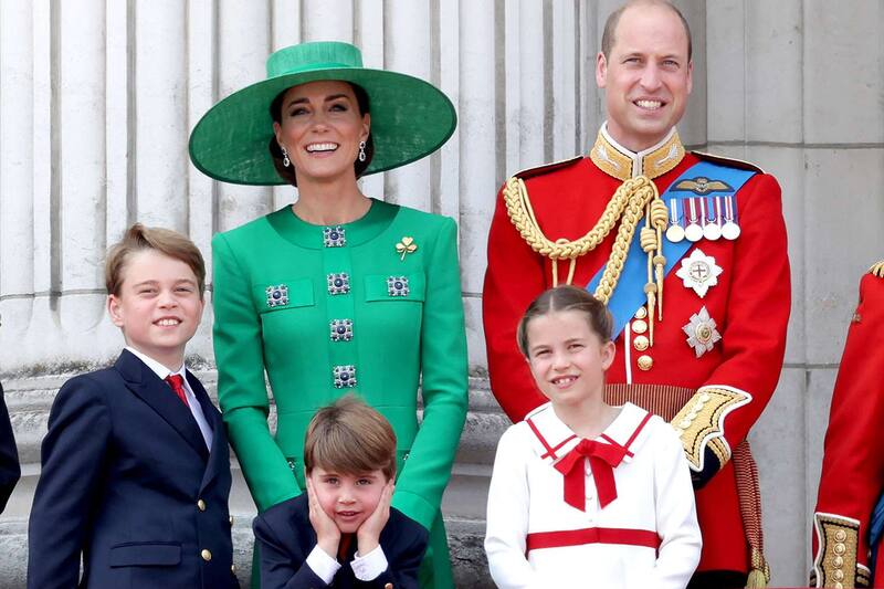 Kate Middleton junto a su familia.